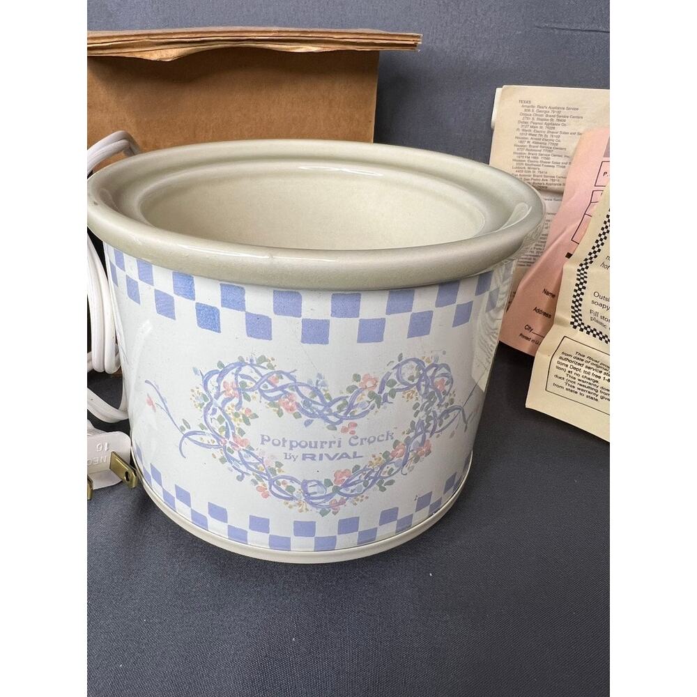 Vintage Rival Potpourri Crock Pot NOS RARE FIND - Picture 2 of 10
